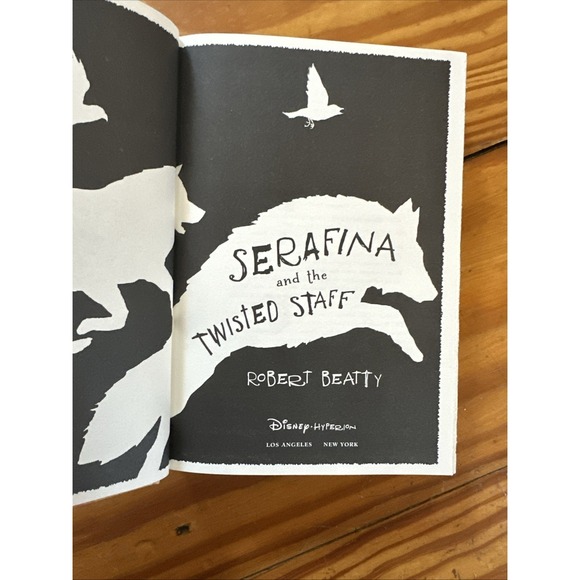 Serafina and the Black Cloak and Twisted Staff /2 Books Robert Beatty Disney 1st - Picture 8 of 12